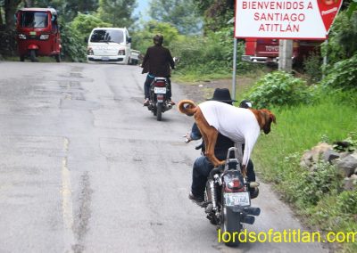Entering Santiago Atitlán