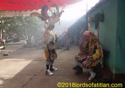 In most towns the location of the cofradia changes every year or two. However, in Patzún, the saints remain permanently housed in the home of Felix Zanik, the alcalde (mayor) of the cofradia of San Bernardino. Here on May 19th they perform the Dance of the Toritos, but not to honor San Bernardino; instead to celebrate San Pascual.