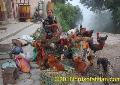 Chicken vendor in Joyabaj, El Quiché. However, I didn´t take this photograph market day but in the fair of Joyabal, August 15th.