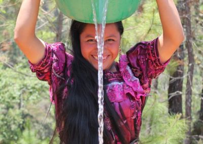 Canton Quivalá had no potable water. However, a donation from my parents brought water there.