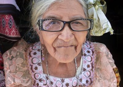 This woman sold traditional clothing in San Juan la Laguna but is now deceased.