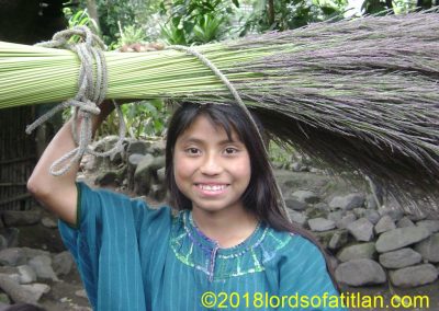 The reeds Magdalena carries are baritas, used for making kites, flown on November 1st.