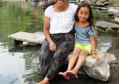 Ana Campa and daughter China, San Lucas Tolimán