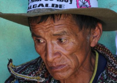 He's possibly drunk, but maybe he has doubts about his candidate, Fair of San Bartolo