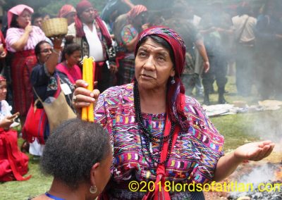 Maya ceremony for Waqxakib' B'atz (number 8), the Maya New Year, Iximché, Tecpán, Chimaltenango Number 8 signifies new beginning, infinity, spirituality, art and fun.