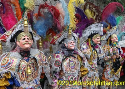 The celebration is for St. Francis of Asisi in Panajachel, October 4th. But the dance group performing Los Toritos is from Chichicastenango.