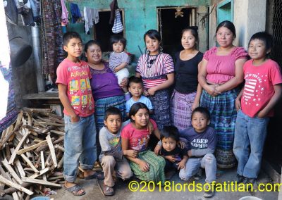 Ex-indigenous queen and family, Colonia San Gregorio, San Lucas Tolimán