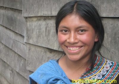 Mostly Luqueños worked on the finca Pampojilá. However, this woman from Joyabaj, El Quiché (called a Xoya) was the exception.