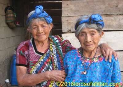 These sisters Jesusa and Juana Choac lived in Colonia Pampojilá, San Lucas Tolimán but are now deceased.