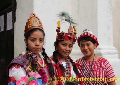 Reinas de la Nueva Candelaria, Toto., San Luís Jilotepeque, Jalapa, y Panajachel, Sololá en Samayac