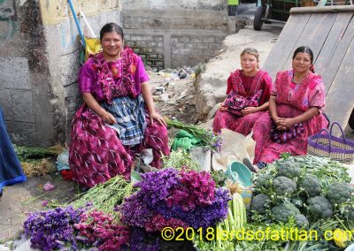 This family selling flowers is also from Las Majadas.