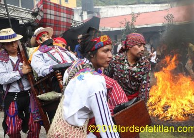 Aloc Mam dressed in outfit of Todos Santos Cuchumatán.but the fiesta is in Zunil.
