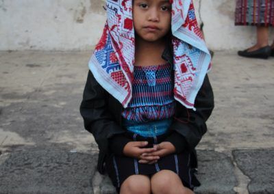 Damisela de Palín en la elección en Antigua Guatemala, Sac.