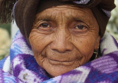 This woman is from Almolonga and therefore sells vegetables